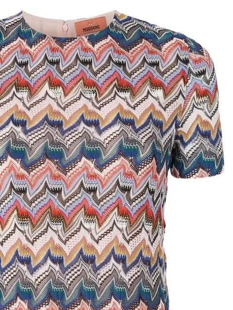 Missoni Zigzag Lamé knit mini dress - Pink - zdjęcie produktu nr 2