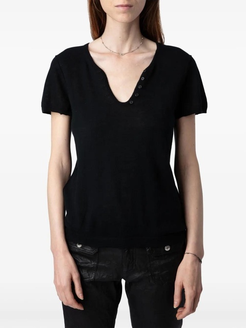 Zadig&Voltaire Celsy cashmere top - Black - zdjęcie produktu nr 2