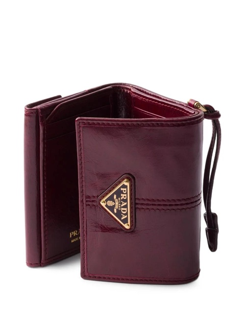 Prada small leather wallet - Red - zdjęcie produktu nr 2