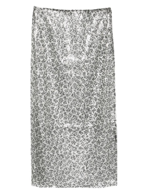 Christopher Esber sequinned midi skirt - Silver - zdjęcie produktu nr 1