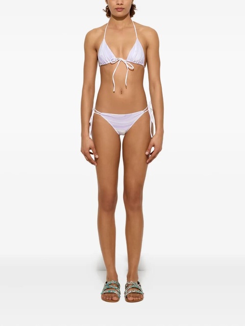 PUCCI Marmo-print triangle bikini top - White - zdjęcie produktu nr 2