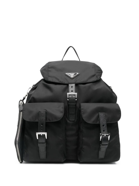 Prada buckle flap backpack - Black - zdjęcie produktu nr 1