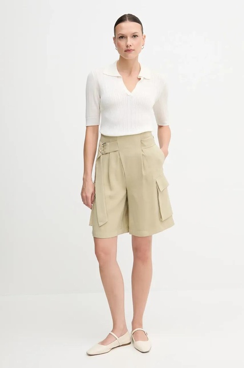 United Colors of Benetton polo damski kolor beżowy 123VD3018 - zdjęcie produktu nr 2