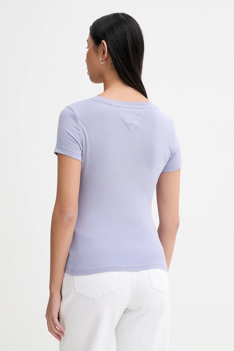 Tommy Jeans t-shirt bawełniany damski kolor granatowy DW0DW20458 - zdjęcie produktu nr 2