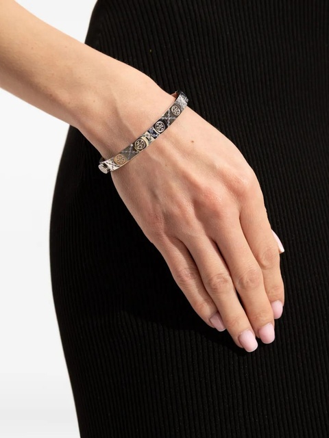 Tory Burch logo-embossed bracelet - Silver - zdjęcie produktu nr 2