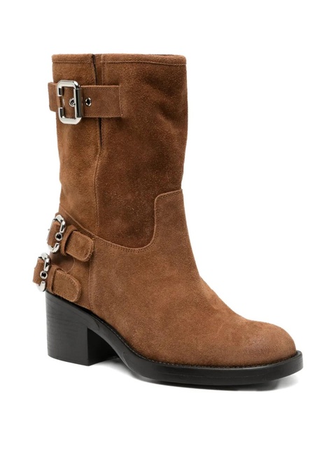 Chloé 60mm Dakota biker boots - Brown - zdjęcie produktu nr 2