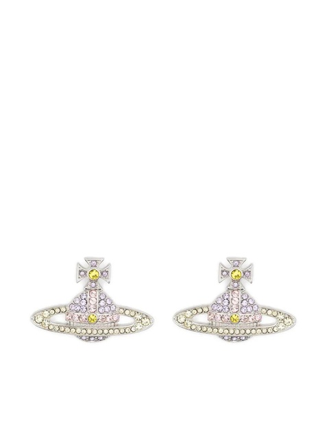 Vivienne Westwood Orb crystal-embellished earrings - Silver - zdjęcie produktu nr 1