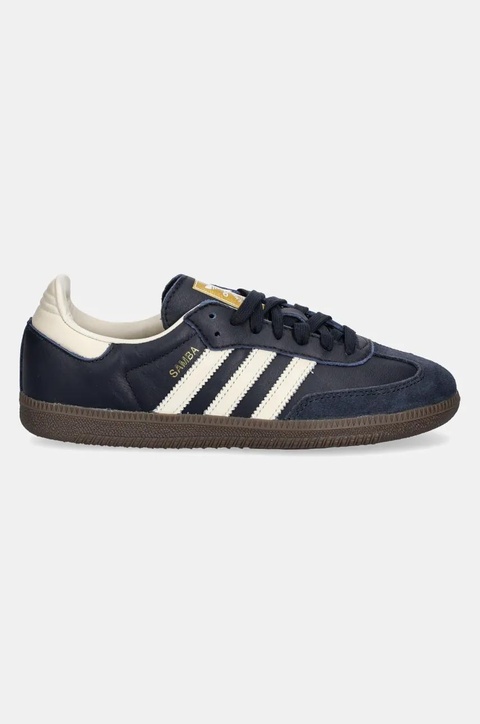 adidas Originals sneakersy skórzane Samba OG kolor granatowy ID2056 - zdjęcie produktu nr 2