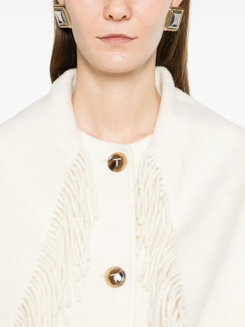 TOTEME fringed mantel jacket - Neutrals - zdjęcie produktu nr 2