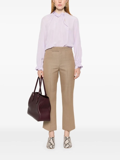 Victoria Beckham cropped flared trousers - Neutrals - zdjęcie produktu nr 2