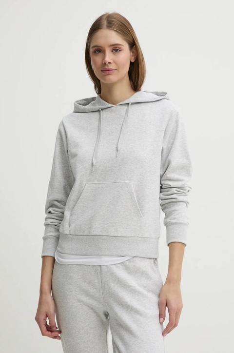 Guess bluza SOFIA damska kolor szary z kapturem gładka O5RQ02 KCO31 - zdjęcie produktu nr 1