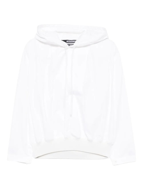 Jacquemus Haut trapeze hoodie - White - zdjęcie produktu nr 1