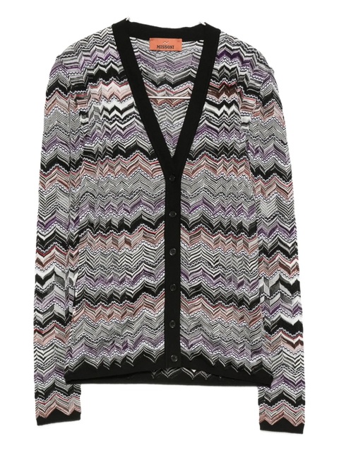 Missoni chevron-knit cardigan - Black - zdjęcie produktu nr 1