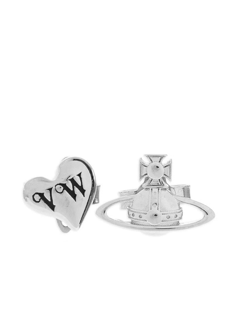 Vivienne Westwood heart orb earrings - Silver - zdjęcie produktu nr 2