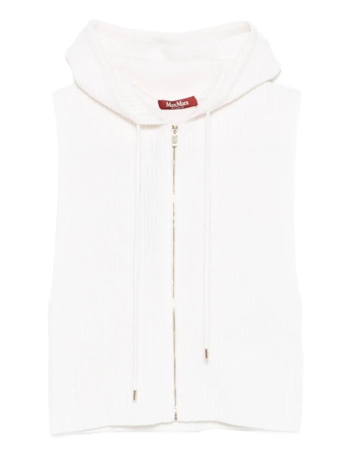 Max Mara zip-up sleeveless hoodie - White - zdjęcie produktu nr 1