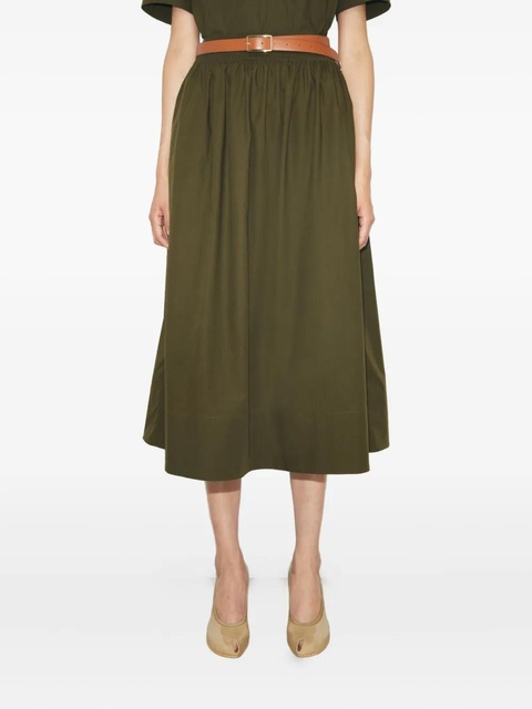 Tory Burch elastic-waistband pleated skirt - Green - zdjęcie produktu nr 2