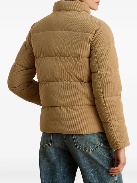 Lauren Ralph Lauren logo corduroy-texture jacket - Brown - zdjęcie produktu nr 2