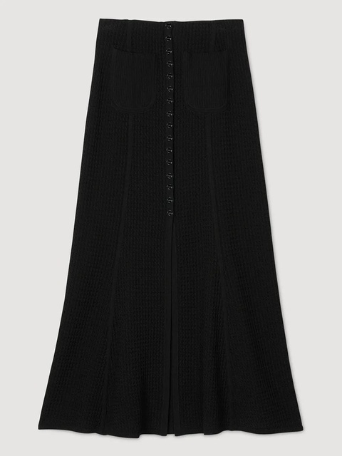 SANDRO knitted maxi skirt - Black - zdjęcie produktu nr 2