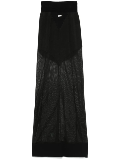 Jean Paul Gaultier knitted maxi skirt - Black - zdjęcie produktu nr 1