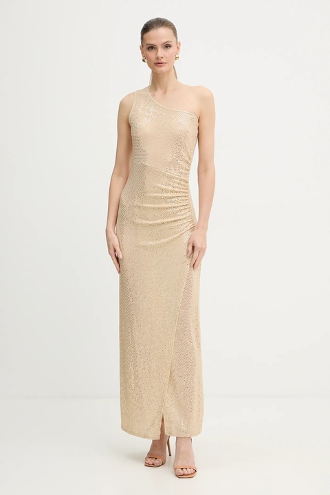 Morgan sukienka RSHOK kolor beżowy maxi rozkloszowana RSHOK - zdjęcie produktu nr 2