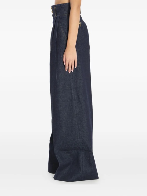 ZIMMERMANN Hypnotic high-waist pleated wide jeans - Blue - zdjęcie produktu nr 1