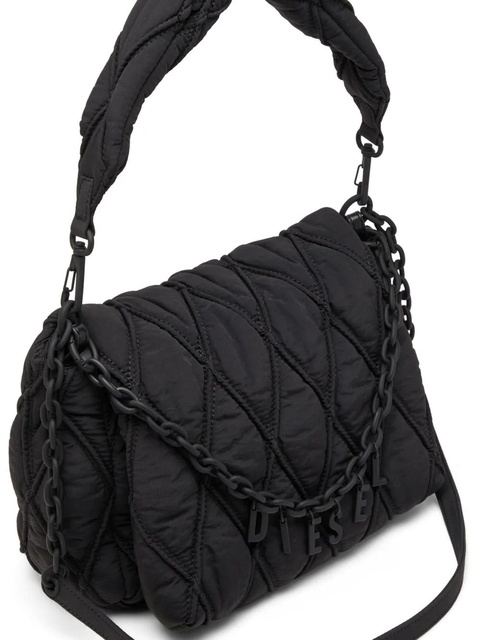 Diesel medium Charm-D shoulder bag - Black - zdjęcie produktu nr 2