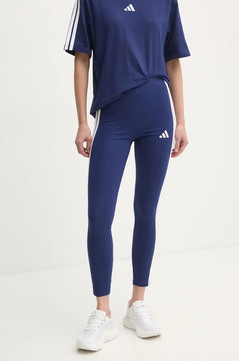 adidas legginsy Essentials damskie kolor granatowy z aplikacją JE0067 - zdjęcie produktu nr 1