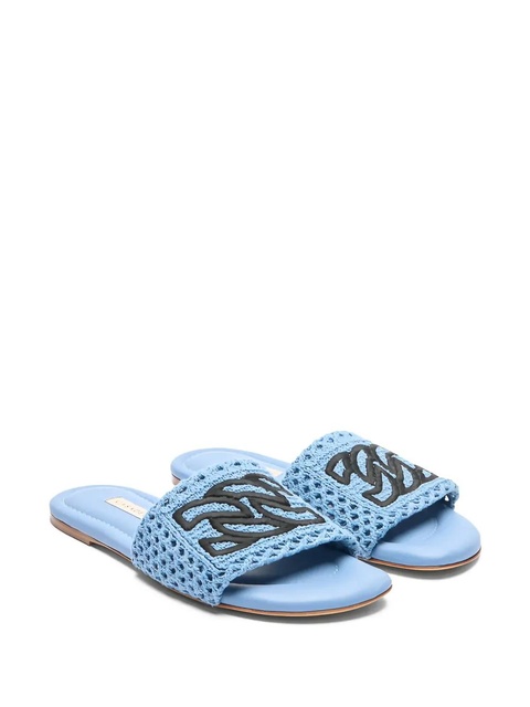 Casadei mesh flat sandals - Blue - zdjęcie produktu nr 2