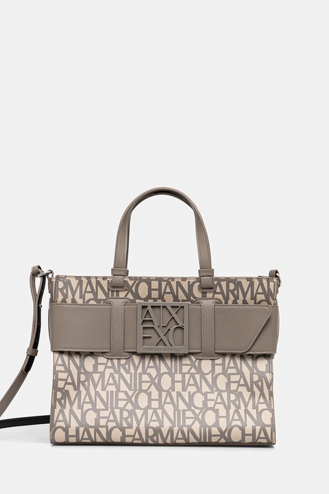 Armani Exchange torebka kolor beżowy 942689 3F742 - zdjęcie produktu nr 1