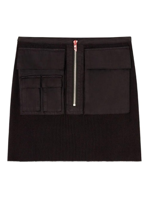 Diesel M-Merin zip-front pocket skirt - Black - zdjęcie produktu nr 1