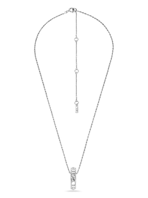 Diesel double d link necklace - Silver - zdjęcie produktu nr 1