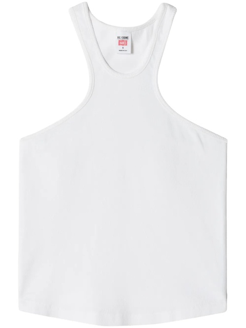 RE/DONE Racer Tank cotton tank top - White - zdjęcie produktu nr 1