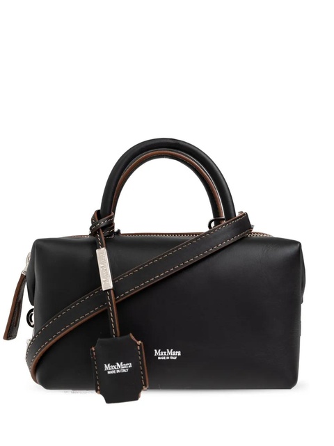 Max Mara logo-print leather tote bag - Black - zdjęcie produktu nr 1
