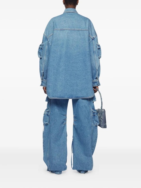 The Attico Fern denim coat - Blue - zdjęcie produktu nr 1