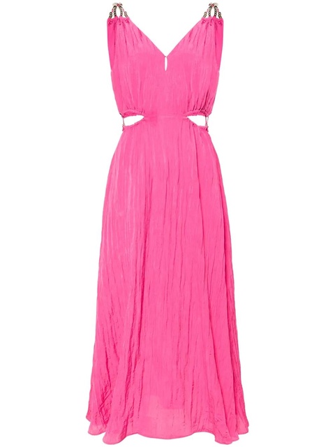 Maje crinkled-taffeta maxi dress - Pink - zdjęcie produktu nr 1