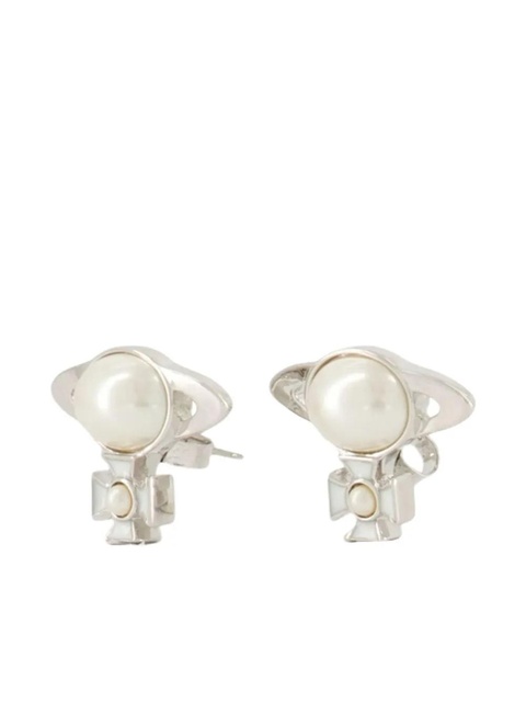Vivienne Westwood Orb pearl earrings - Silver - zdjęcie produktu nr 2