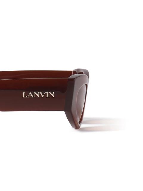Lanvin logo-lettering sunglasses - Brown - zdjęcie produktu nr 2