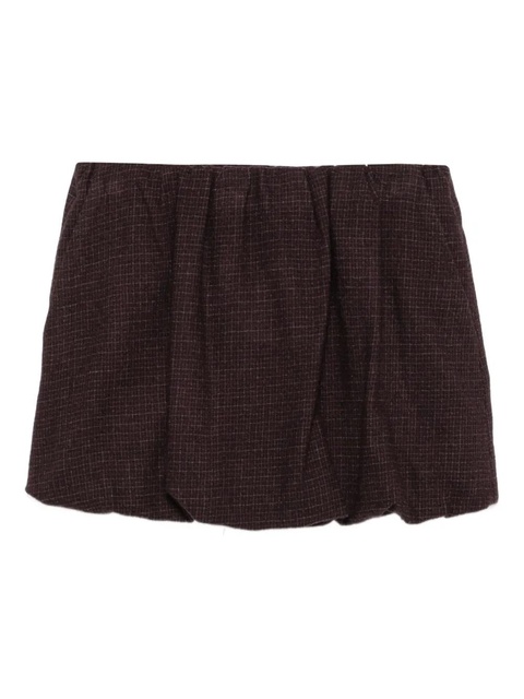 Alysi checked gathered skirt - zdjęcie produktu nr 2