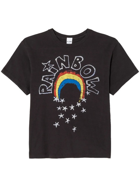 RE/DONE 90's rainbow cotton T-shirt - Black - zdjęcie produktu nr 1