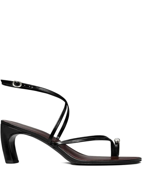 Tory Burch Pierced strappy open-toe heels - Black - zdjęcie produktu nr 1