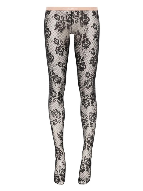 Valentino Garavani lace tights - Black - zdjęcie produktu nr 1