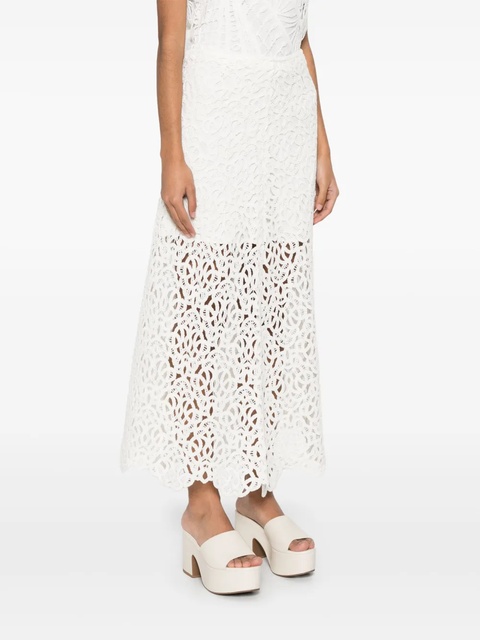 Maje embroidered maxi skirt - White - zdjęcie produktu nr 2
