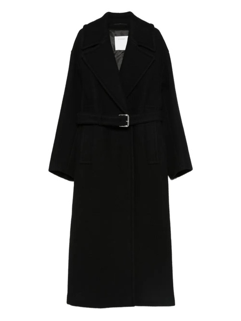 Sportmax virgin-wool belted coat - Black - zdjęcie produktu nr 1