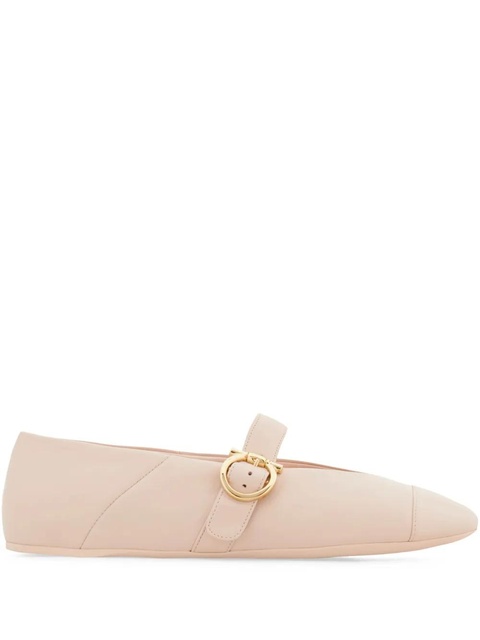 Ferragamo Gancini-buckle ballet flats - Pink - zdjęcie produktu nr 1