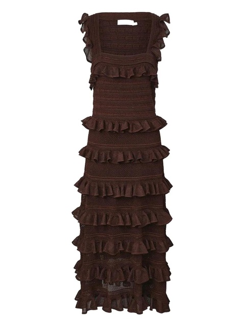 ZIMMERMANN Hypnotic midi dress - Brown - zdjęcie produktu nr 1
