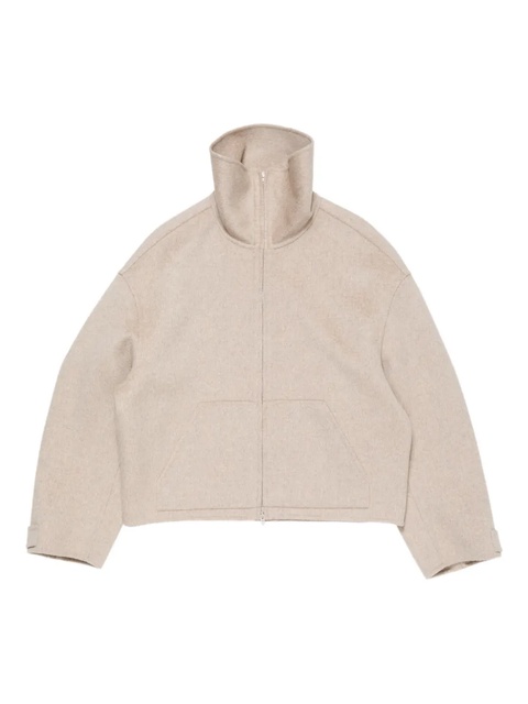 Acne Studios high-neck cropped jacket - Neutrals - zdjęcie produktu nr 1