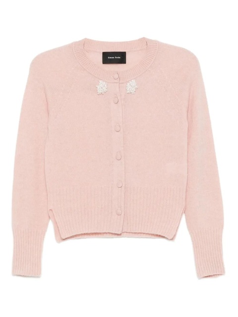 Simone Rocha embellished cashmere cardigan - Pink - zdjęcie produktu nr 1