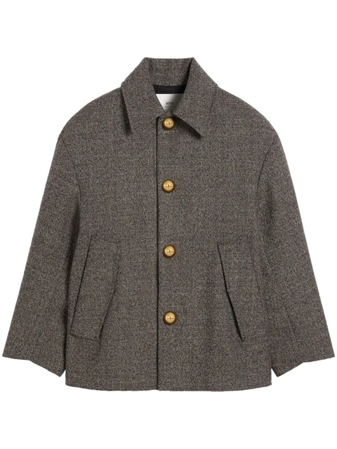 AMI Paris belt-detailed coat - Brown - zdjęcie produktu nr 1