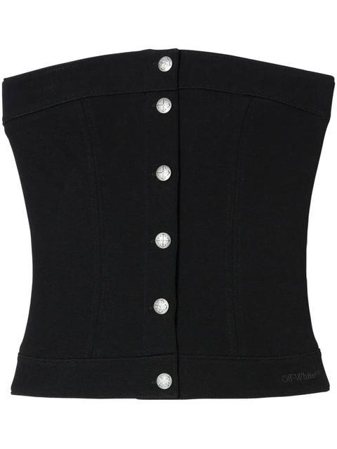 Off-White corset-style top - Black - zdjęcie produktu nr 1
