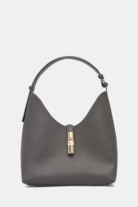 Furla torebka skórzana kolor szary WB01499.BX3104.4283S - zdjęcie produktu nr 1